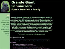 Tablet Screenshot of grandegiants.com